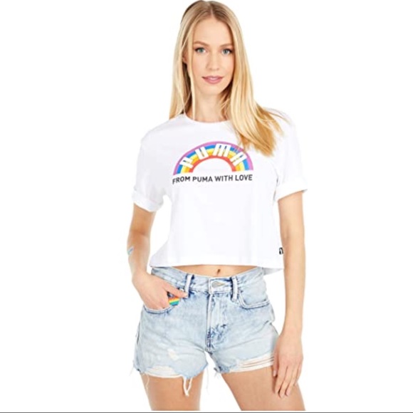 PUMA Pride Graphic Tee From Puma With Love Shirt - Picture 7 of 16